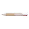 Stylo à bille en carton recyclé Debra rouge | sans marquage | non disponible | non disponible
