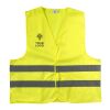 Gilet de sécurité en polyester pour adulte jaune