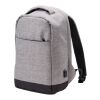 Sac à dos antivol en polyester 600D gris anthracite