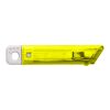 Cutter publicitaire en plastique translucide bleu