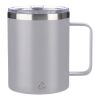 Mug double paroi en acier inoxydable Renate gris
