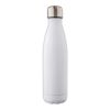 Gourde isotherme en acier inoxydable recyclé de 500 ml Clifford blanc