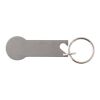 Porte-clés multifonctions en acier inox argent
