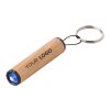Mini torche en bambou avec porte-clés Ilse marron