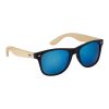 Lunettes de soleil en ABS et bambou Luis argent