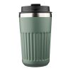 Mug double paroi en acier inoxydable recyclé de 400 ml Chiara bleu