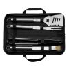 Set barbecue dans une pochette zippée en nylon noir