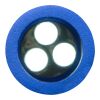 Porte-clés torche 3 LEDS bleu cobalt | sans marquage | non disponible | non disponible