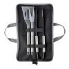 Set barbecue dans une pochette zippé en non-tissé. argent | sans marquage | non disponible | non disponible