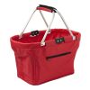 Corbeille shopping pliable rouge | sans marquage | non disponible | non disponible