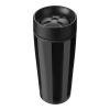 Mug isotherme double paroi en acier inoxydable noir | sans marquage | non disponible | non disponible