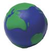 Anti-stress 'Globe' en mousse. bleu | sans marquage | non disponible | non disponible