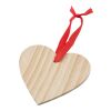Décoration de Noël en bois Cœur marron | sans marquage | non disponible | non disponible