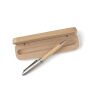 Stylo bille en bambou marron | sans marquage | non disponible | non disponible