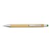 Stylo bille en bambou et plastique, mine noire rouge | sans marquage | non disponible | non disponible