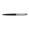 Stylo bille Parker 51 en acier inoxydable noir | sans marquage | non disponible | non disponible