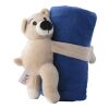 Peluche 'Ours' avec couverture polaire Owen noir | sans marquage | non disponible | non disponible
