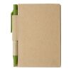 Carnet cartonné contenant 80 feuillets lignés vert clair | sans marquage | non disponible | non disponible