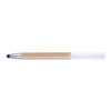 Stylo bille en bamboo et plastique blanc | sans marquage | non disponible | non disponible