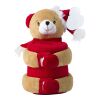 Peluche comprenant un plaid polaire multicolore | sans marquage | non disponible | non disponible
