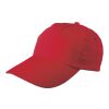 Casquette en coton 5 panneaux rouge | sans marquage | non disponible | non disponible
