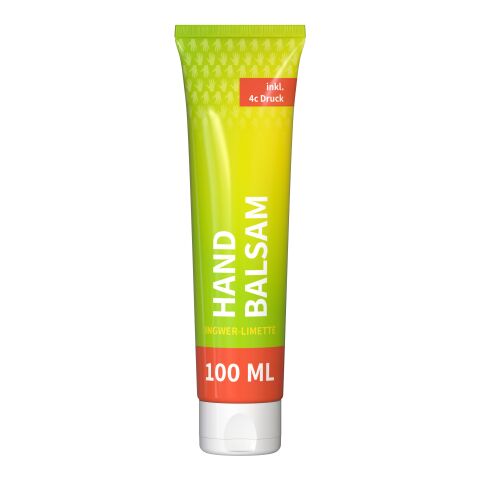 Tube de 100 ml - Baume pour les mains &quot;Gingembre - Citron vert &quot; - FullbodyPrint Blanc | sans marquage
