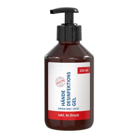 Distributeur avec pompe de 250 ml - Désinfectant pour les main - Body Label Brun | sans marquage