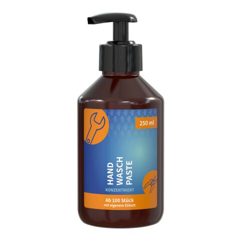 Distributeur avec pompe de 250 ml - Pâte professionnelle de nettoyage des mains - Body Label Brun | sans marquage