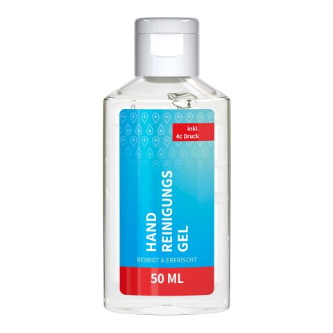 Bouteille de 50 ml - Gel pour le nettoyage des mains - Body Label Transparent | sans marquage