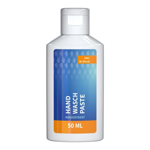 Bouteille de 50 ml - Pâte de nettoyage des mains - Body Label Blanc | sans marquage