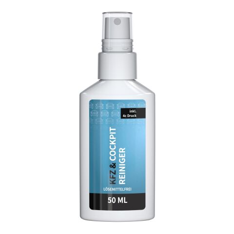 50 ml Spray - Nettoyant pour Cockpit de Voiture - Body Label Blanc | sans marquage