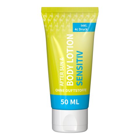 Tube de 50 ml - Body &amp; After Sun Lotion (Sensible) - FullbodyPrint Blanc | sans marquage