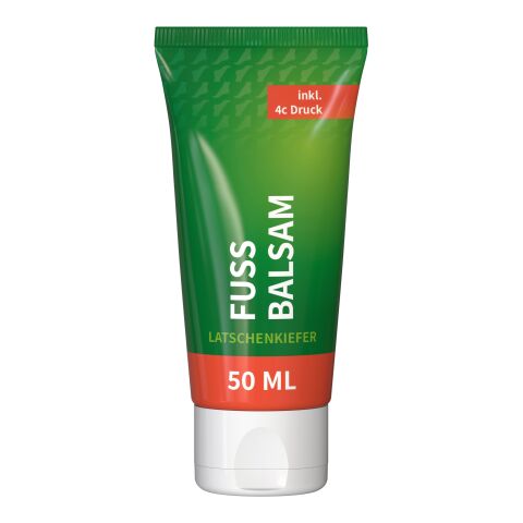 Tube de 50 ml - Baume pour les pieds &quot;Pin de montagne&quot; - FullbodyPrint Blanc | sans marquage