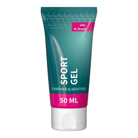 Tube de 50 ml - Gel sportif - FullbodyPrint Blanc | sans marquage