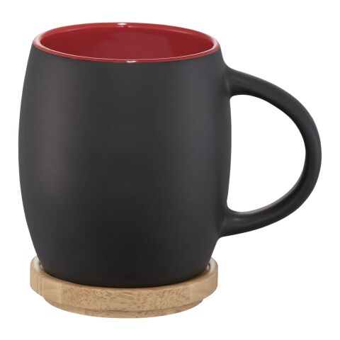 Mug céramique Hearth Standard | Noir-Rouge | sans marquage | non disponible | non disponible