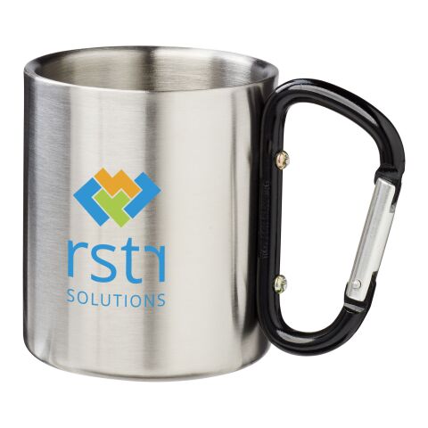 Mug isotherme Alpes avec mousqueton Noir