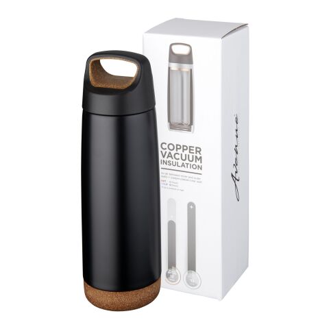Bouteille isotherme avec revêtement en cuivre - 600&nbsp;ml Standard | noir | sans marquage | non disponible | non disponible
