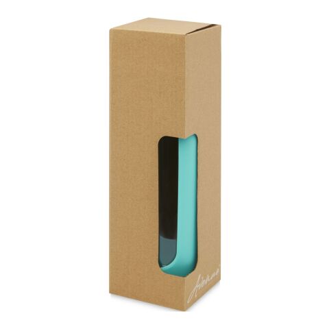 Bouteille Tidan de 600 ml en verre borosilicate avec grip en silicone Standard | Vert marée | sans marquage | non disponible | non disponible