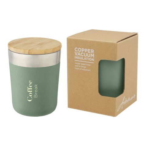 Mug Lagan de 300&nbsp;ml avec couvercle en bambou Standard | Vert | sans marquage | non disponible | non disponible