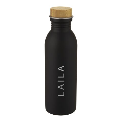Bouteille de sport Kalix 650&nbsp;ml en acier inoxydable Standard | Noir | sans marquage | non disponible | non disponible
