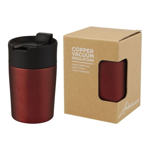 Gobelet avec isolation par le vide et couche de cuivre Jetta 180 ml Standard | Rouge | sans marquage | non disponible | non disponible