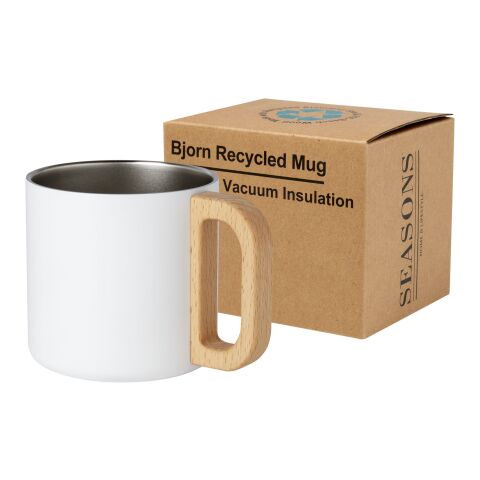Tasse Bjorn de 360 ml en acier inoxydable recyclé certifiée RCS avec isolation sous vide en cuivre Standard | blanc | sans marquage | non disponible | non disponible