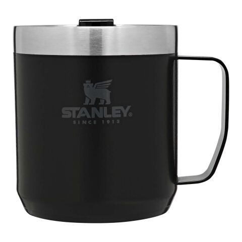 Tasse de camping Stanley Classic de 350 ml Standard | Noir | Tampographie 1 couleur | A l&#039;arrière | 30 mm x 60 mm