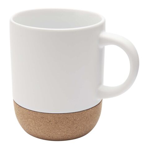 Mug Billie en céramique pour sublimation de 300 ml avec détails en liège et finition matte Standard | Blanc | sans marquage | non disponible | non disponible
