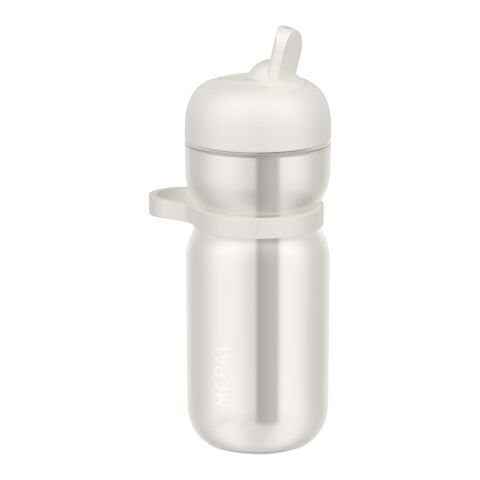 Bouteille de sport mepal de 600&nbsp;ml recyclée avec couvercle rabattable Standard | Blanc | sans marquage | non disponible | non disponible
