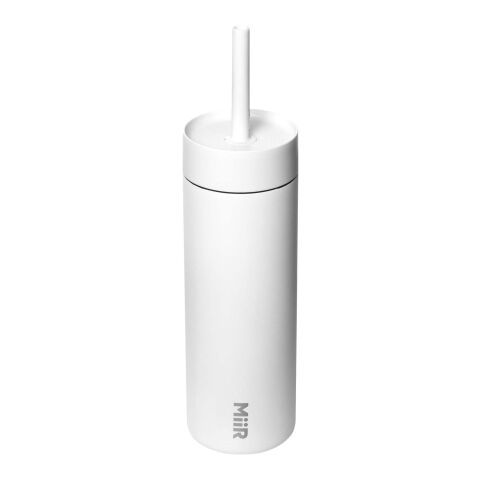 Bouteille d’eau MiiR Sipper de 473&nbsp;ml avec paille blanc