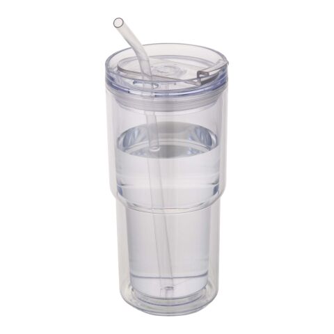 Gobelet en plastique à double paroi Archer de 480 ml blanc
