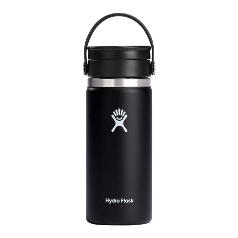 Gobelet isotherme en acier inoxydable Hydro Flask à large goulot de 473 ml, avec couvercle Flex Sip™ Noir