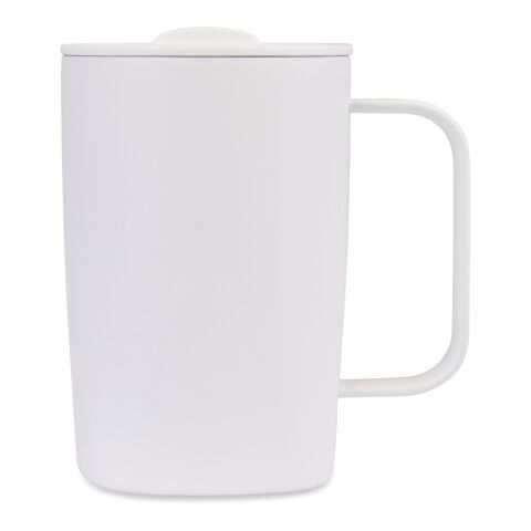 Mug 450ml en acier recyclé RCS Aviana™ Rowan blanc | sans marquage | non disponible | non disponible