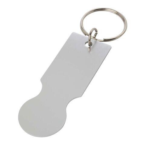 Porte-clés avec jeton pour chariot Rhea Standard | Argent | sans marquage | non disponible | non disponible